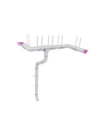 Заглушка желоба Grand Line металлическая d125 мм темно-коричневый RR 32 - фото 2