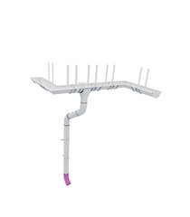 Колено стока Grand Line металлическое d90 мм темно-коричневое RR 32 - фото 2