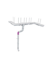 Колено трубы Grand Line металлическое d90 мм 60° темно-коричневое RR 32 - фото 3