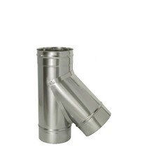 Изображение товара Тройник Дымок 45° х d115 мм без изоляции AISI 439