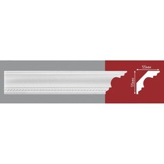 Плинтус полистироловый инжекционный Декор ЕК 55х55х2000 мм D 103-80
