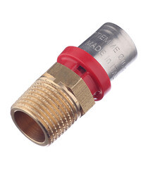 Соединитель прямой Tiemme 16(пресс) х 1/2 НР(ш) - фото 2