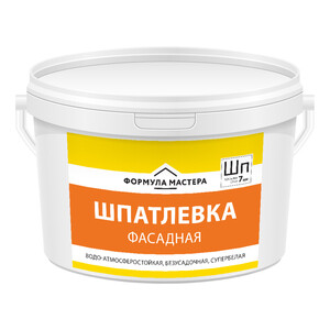 Шпатлевка фасадная акриловая Формула мастера 3 кг — купить в Санкт ...