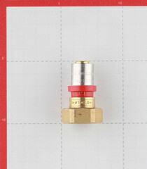 Соединитель прямой Tiemme с накидной гайкой и плоской прокладкой 16(пресс) х 3/4 ВР(г) - фото 3