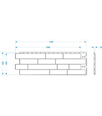 Панель фасадная Docke Stein 1098х400 мм темный орех - фото 8
