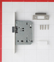 Замок врезной Palladium 170 PN для межкомнатной двери под фиксатор перламутровый никель - фото 3