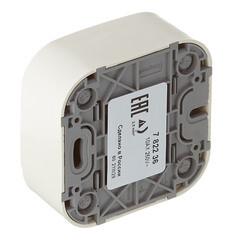 Переключатель Legrand Quteo двухклавишный накладной слоновая кость (782236) - фото 3