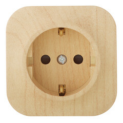 Розетка Legrand Quteo накладная дерево (782280) - фото 1