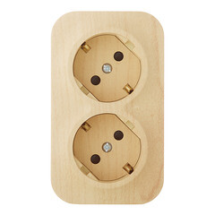 Розетка Legrand Quteo накладная дерево со шторками (782287) - фото 1