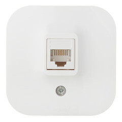 Изображение товара Розетка телефонная Legrand Quteo накладная белая RJ11 (782214)