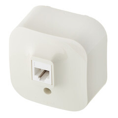 Розетка телефонная Legrand Quteo накладная слоновая кость RJ11 (782244) - фото 5