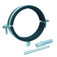 Хомут сантехнический, шпилька + дюбель, 3/8", диаметр 16-19мм, (шт.)