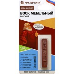 Мелок восковой для мебели Мастер Сити мягкий орех донской 9 г
