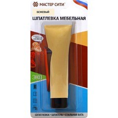 Шпатлевка для мебели Мастер Сити бежевая 58 г