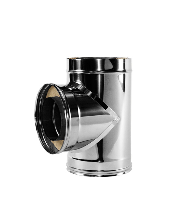 Изображение товара Тройник Вулкан V50R 90° d120x220 мм с изоляцией для дымохода
