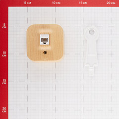 Розетка телефонная Legrand Quteo накладная дерево RJ11 (782274) - фото 2