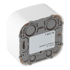 Розетка телевизионная Legrand Quteo накладная белая (782215) - фото 3