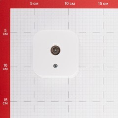 Розетка телевизионная Legrand Quteo накладная белая (782215) - фото 2