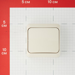 Выключатель Systeme Electric Этюд одноклавишный накладной кремовый (BA10-001K) - фото 2