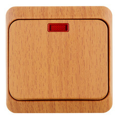 Изображение товара Выключатель Systeme Electric Этюд одноклавишный накладной бук с подсветкой (BA10-005T)