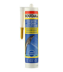 Изображение товара Герметик силиконовый санитарный Soudal прозрачный 280 мл