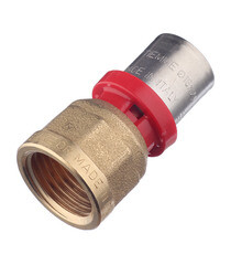 Соединитель прямой Tiemme 16(пресс) х 1/2 ВР(г) - фото 2