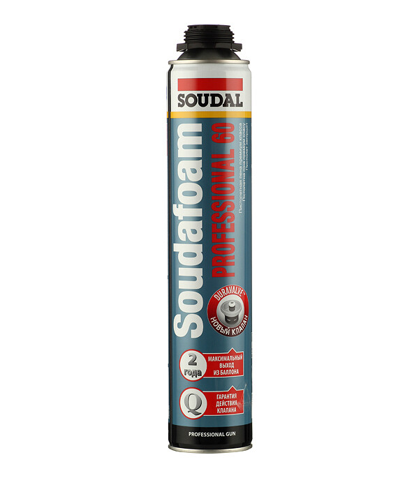 Пена монтажная профессиональная Soudal Professional 60 летняя 750 мл