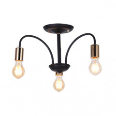 Люстра HIPER LOFT (H004-3) E27 60 Вт черный/ золото