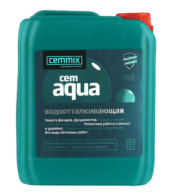 Изображение товара Добавка водоотталкивающая CemMix CemAqua 5 л