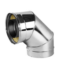 Отвод Вулкан V50R 90° х d150х250 мм с изоляцией AISI 321/304