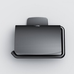 Держатель для туалетной бумаги AM.PM Gem с крышкой металл черный (A90341422) - фото 6