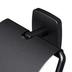 Держатель для туалетной бумаги AM.PM Gem с крышкой металл черный (A90341422) - фото 7