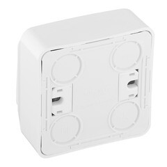 Выключатель Systeme Electric Этюд двухклавишный накладной белый с подсветкой (BA10-006B) - фото 2