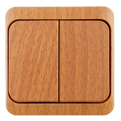 Изображение товара Выключатель Systeme Electric Этюд двухклавишный накладной бук с подсветкой (BA10-006T)