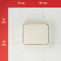 Переключатель Systeme Electric Этюд одноклавишный накладной кремовый (BA10-004K) - фото 2