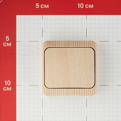Переключатель Systeme Electric Этюд одноклавишный накладной сосна (BA10-004D) - фото 2