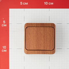 Переключатель Systeme Electric Этюд одноклавишный накладной бук (BA10-004T) - фото 2