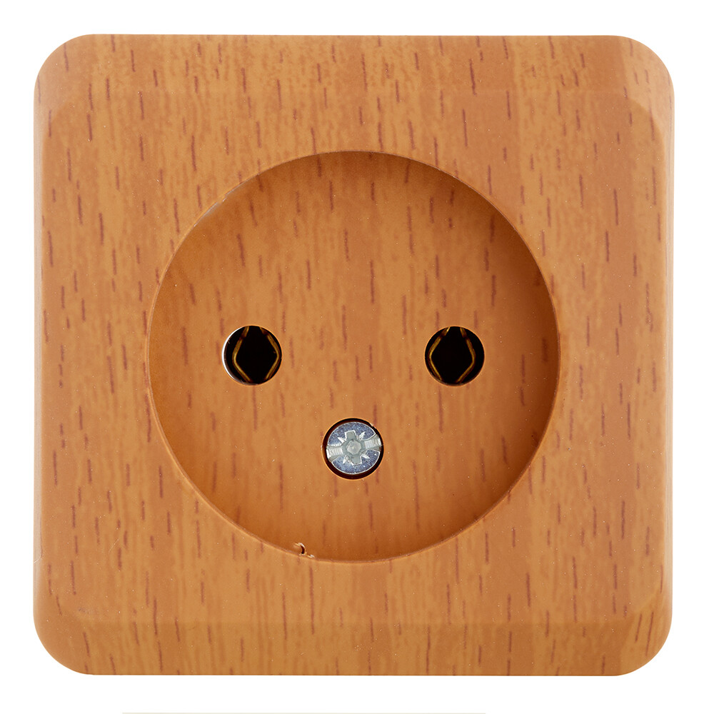 Изображение товара Розетка Systeme Electric Этюд с рамкой букональная наружная IP20 1 гнездо