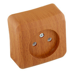 Розетка Systeme Electric Этюд накладная бук (PA16-001T) - фото 2