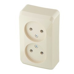 Розетка Systeme Electric Этюд накладная кремовая (PA16-005K) - фото 5