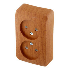 Розетка Systeme Electric Этюд накладная бук (PA16-005T) - фото 5