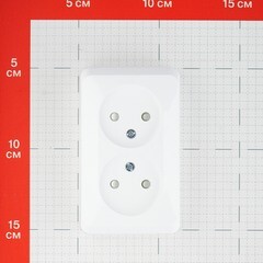 Розетка Systeme Electric Этюд накладная белая со шторками (PA16-006B) - фото 2