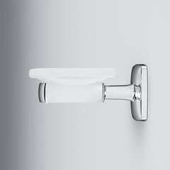 Мыльница для ванной AM.PM Gem с держателем стекло/металл хром (A9034200) - фото 4