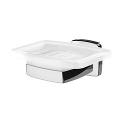 Изображение товара Мыльница для ванной AM.PM Gem с держателем стекло/металл хром (A9034200)