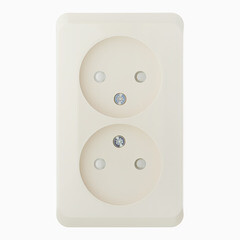 Розетка Systeme Electric Этюд накладная кремовая со шторками (PA16-006K) - фото 1