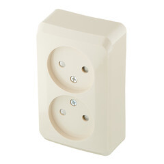 Розетка Systeme Electric Этюд накладная кремовая со шторками (PA16-006K) - фото 5