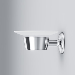 Мыльница для ванной AM.PM Like с держателем стекло/металл хром (A8034200) - фото 3