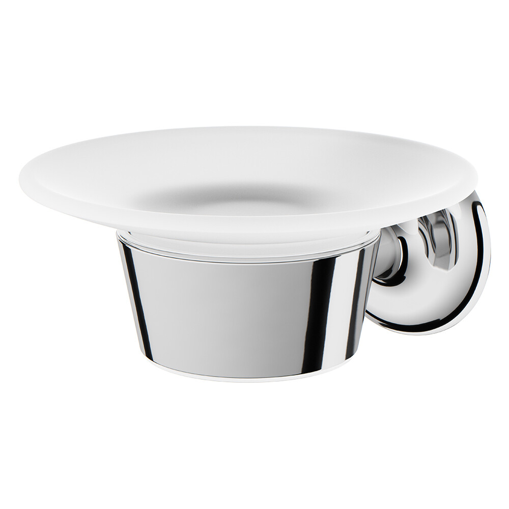 Изображение товара Мыльница для ванной AM.PM Like с держателем из стекла и металла хром