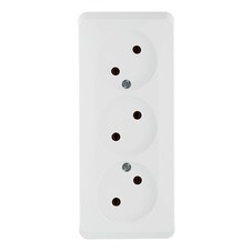 Розетка Systeme Electric Этюд накладная белая (PA16-009B)