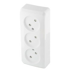 Розетка Systeme Electric Этюд накладная белая со шторками (PA16-010B) - фото 5